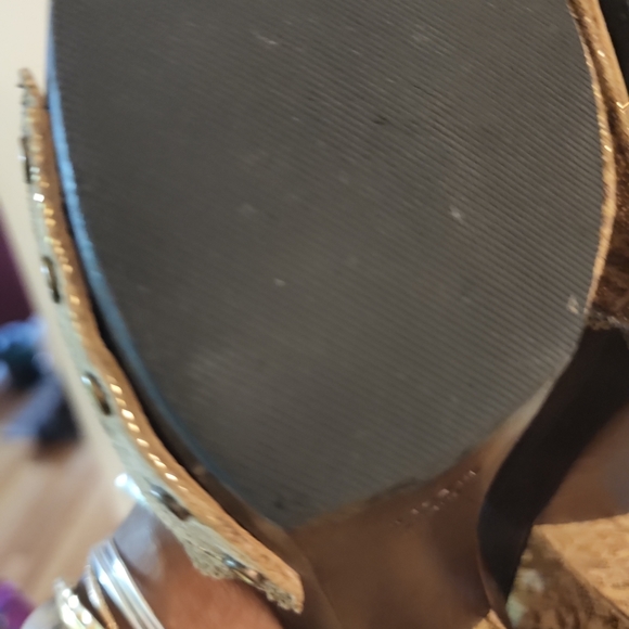 STUART WEITZMAN PLATFORM OPEN TOES MULES - Picture 7 of 9